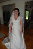 The bride waiting in her home to start her walk down the aisle.  ( or rather her carriage ride to the aisle)