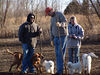 T&J with the dogs at the Cottage : 